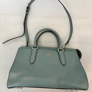 Coach Blue Sage Refined Calf Leather Bond Bag